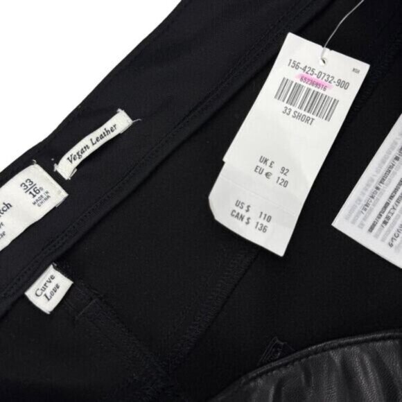 Abercrombie & Fitch The Ankle Straight Ultra High Rise Pants Size 33 Short - Picture 5 of 6